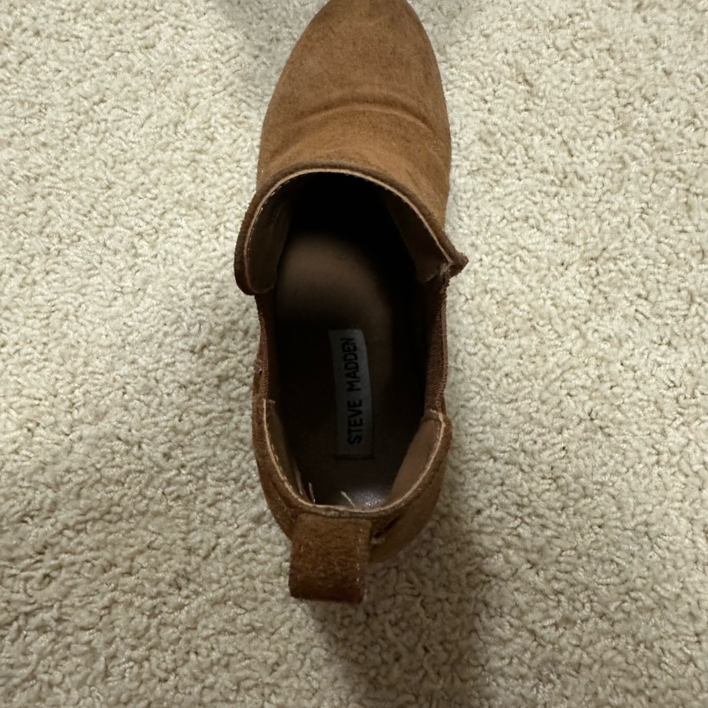 Steve Madden Brown Suede Ankle Boots - Picture 6 of 11